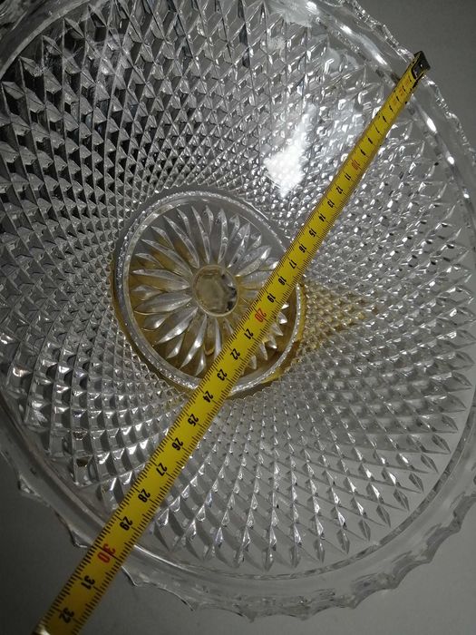 Vaso Floreira de cristal + Jara + Tampa (3 peças de Cristal)