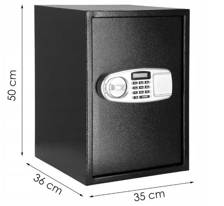 Domowy Sejf Kasetka na Zamek Elektroniczny Szyfr Kod Kasa Pancerna