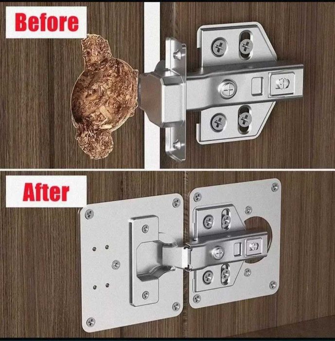 Універсальна пластина для ремонту меблів із ДСП (дверцят кухні, шаф)