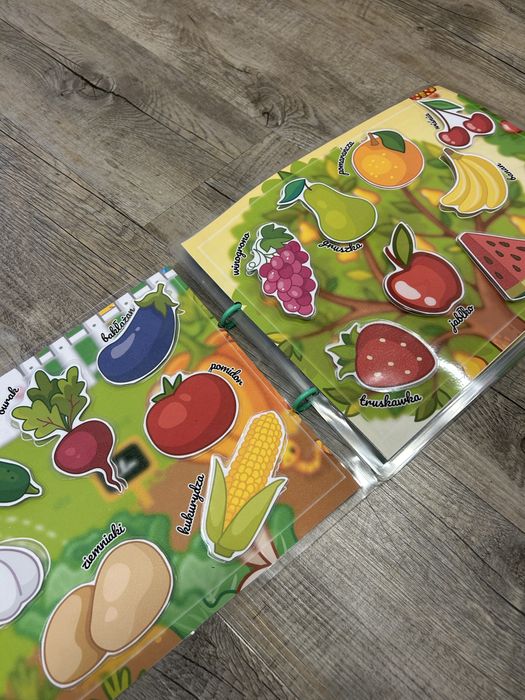 książka edukacyjna ,Lamibook, Gra na rzepy, Montessori