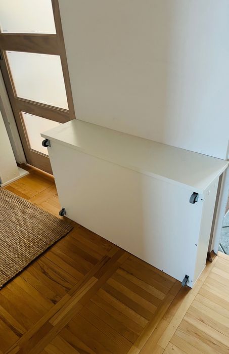 Szuflada ikea łóżko malm biale