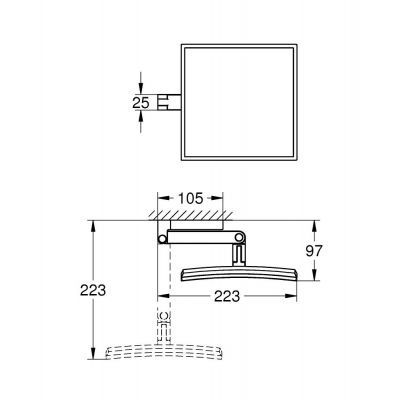 Lusterko GROHE Selection Cube