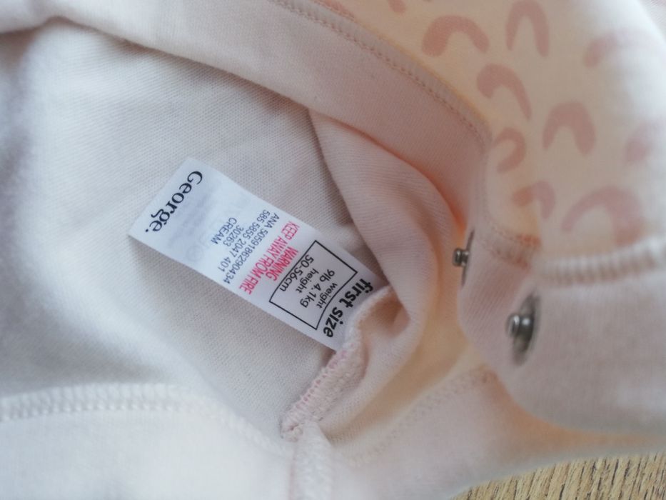 Nowe body dla wcześniaka noworodka dziewczynki niemowlaka r. 50-56