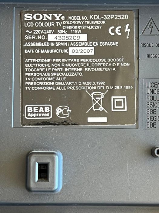 Televisão Sony Bravia 32polegadas