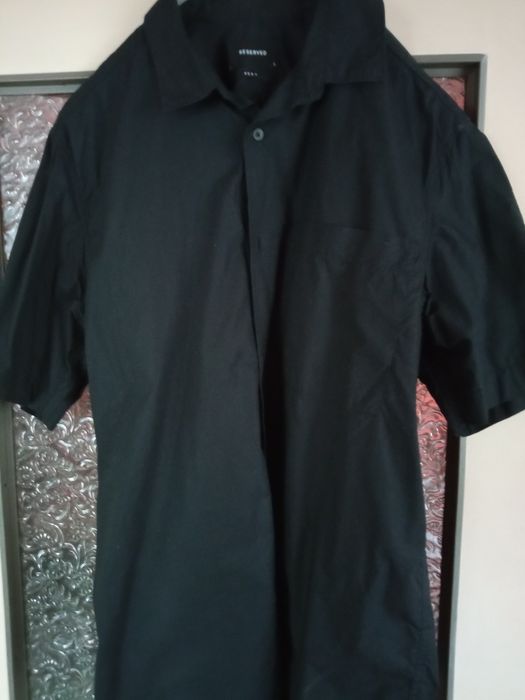 Koszula czarna męska Reserved Boxy Slim fit rozmiar L