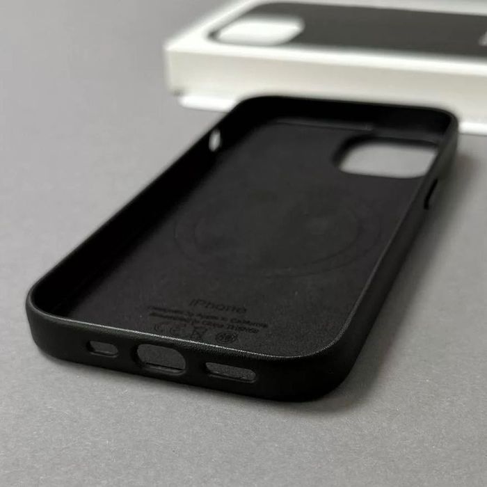 Шкіряний чохол Leather Case для iPhone 14 | Кожаный чехол на Айфон 14
