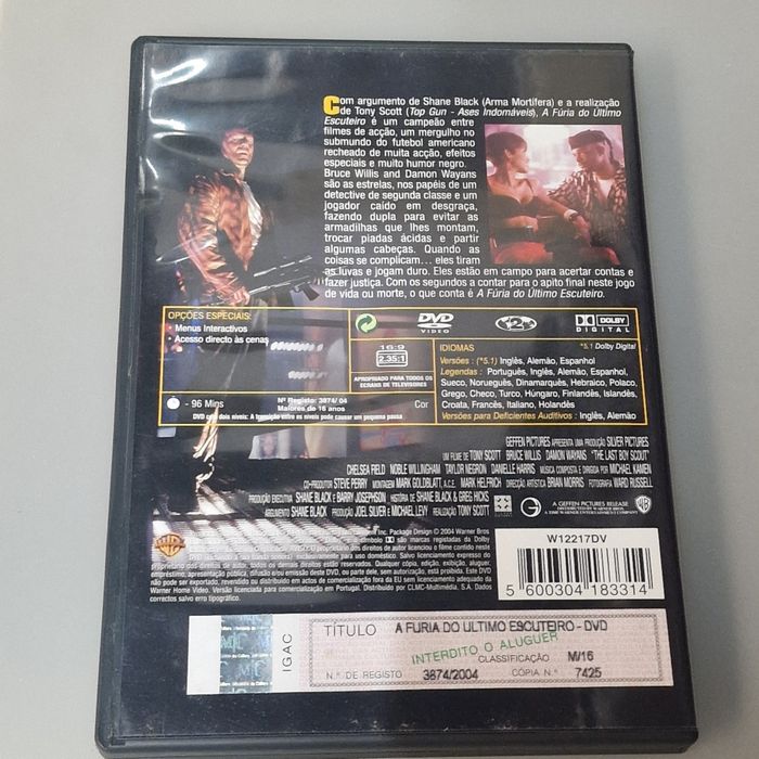 DVD A fúria do último escuteiro