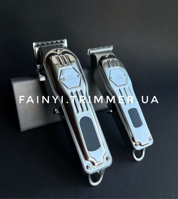 ‼️РОЗПРОДАЖ‼️Набір барбера 2в1 машинка стрижки голови бороди тример