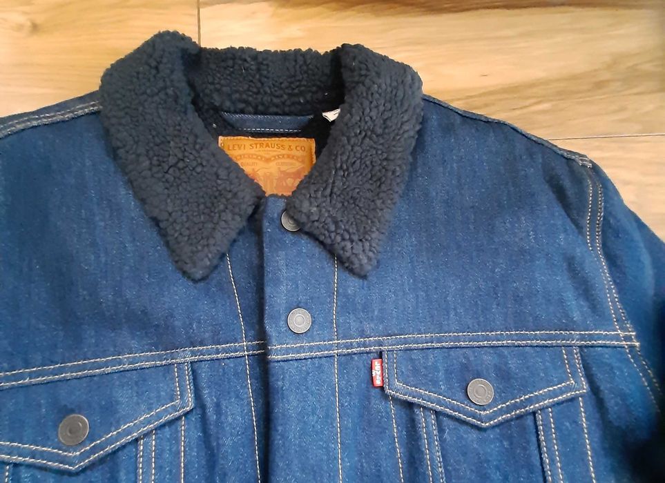Kurtka dżinsowa Levi Strauss & Co ocieplana męska XXL