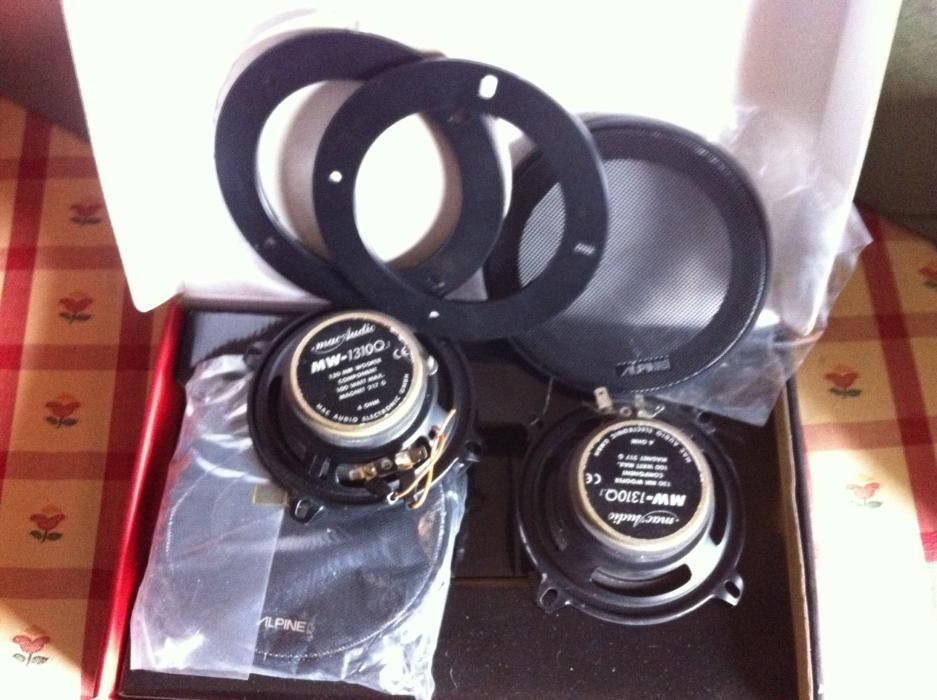 Par colunas auto, novas Mac Audio MW-1310Q.1