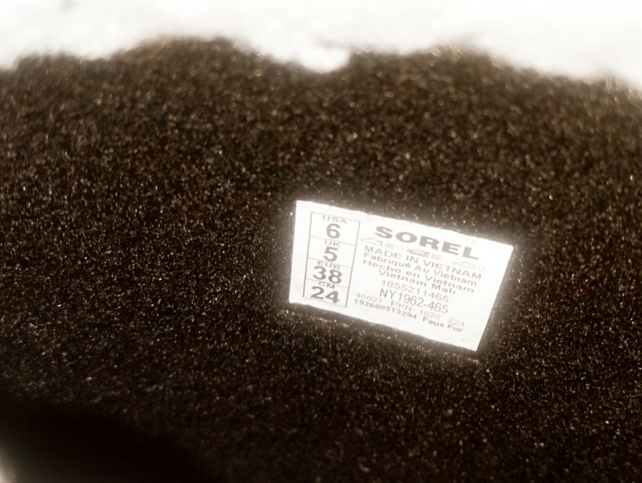 Зимові черевики снігоходи Sorel на 38 розмір і 24 см в ідеалі