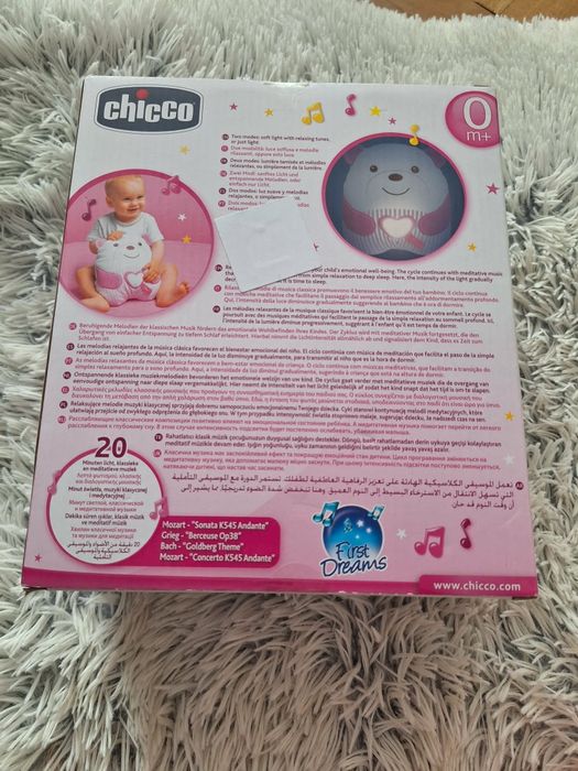 Chicco szumiś medytujący z muzyką klasyczną Cuddly Meditation Teddy