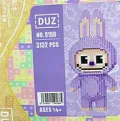 Бездоганний 3D конструктор мініблоків Лабубу LABUBU Bearbrick Блочный