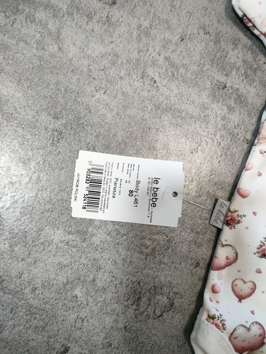Body dziewczęce misie krótki rękaw le bebe 80
