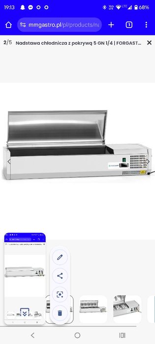 Nadstawka chłodnicza