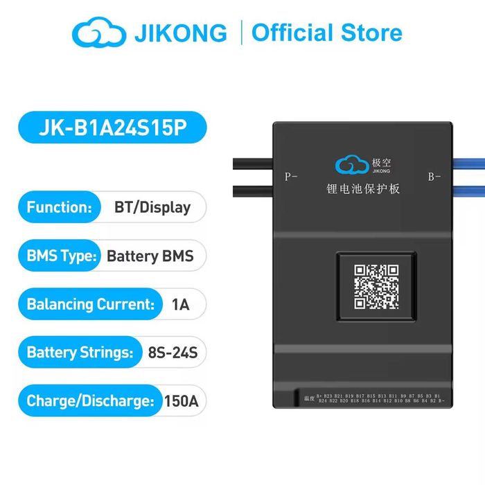 BMS платы Jikong 40А, 60А,  Bluetooth, инвертеры