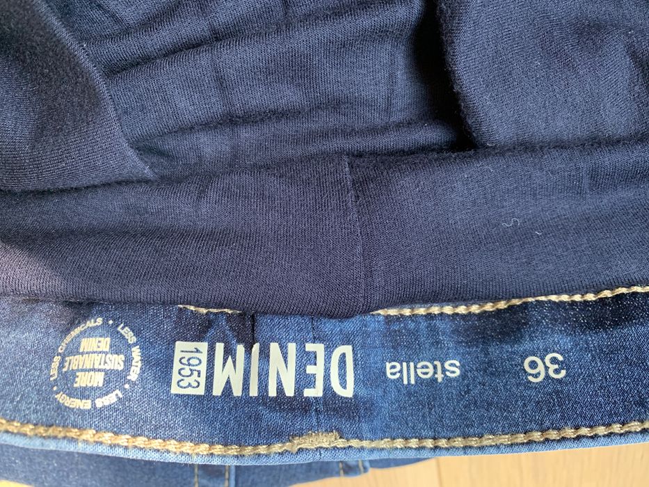 Spodnie jeansy ciążowe, denim, 36