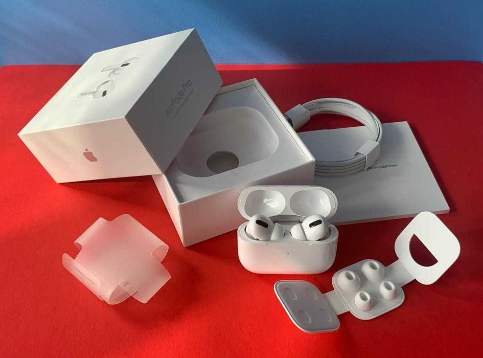 Наушники Беспроводные АирПодс Pro без шумки 1в1 Lux +чехол