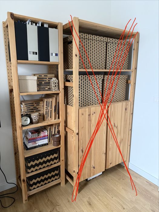 Regał Ivar Ikea sosna naturalna