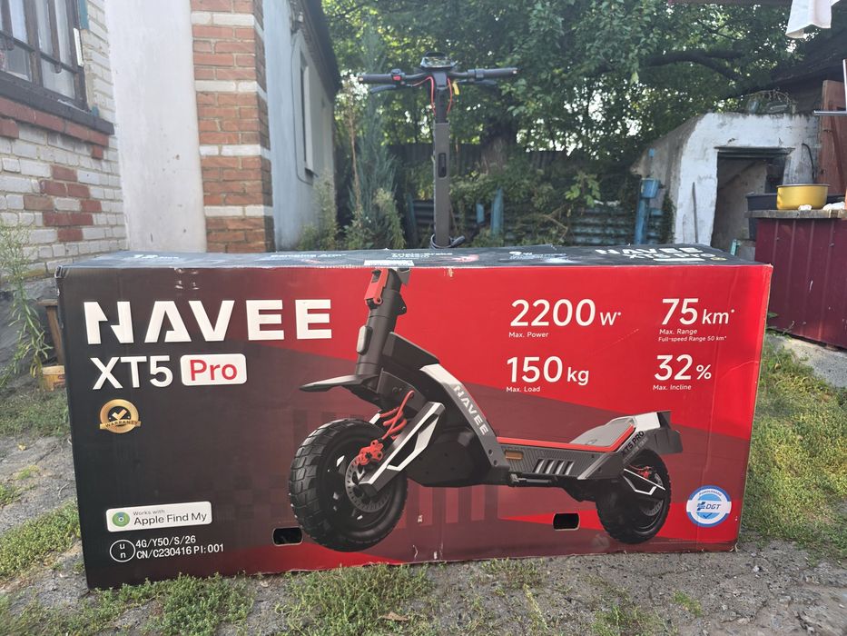 Потужний позашляховий електросамокат Navee XT5 Pro (2200 Вт, до 50 км/год) — Стан [вказати стан, наприклад: Ідеальний / Як новий]