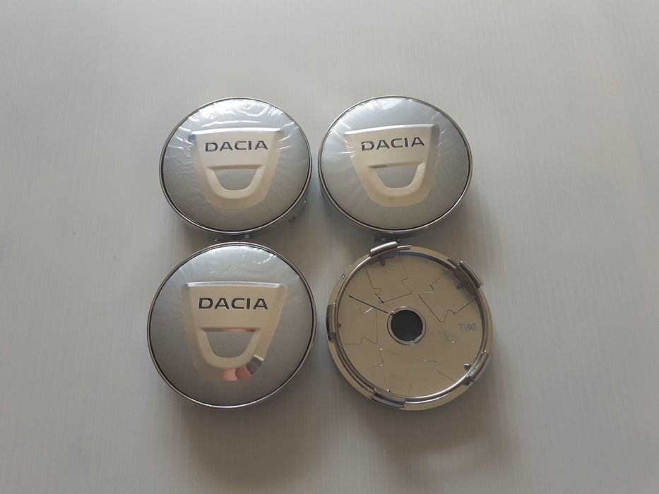 Centros/tampas de jante completos Dacia com 56 e 60 mm