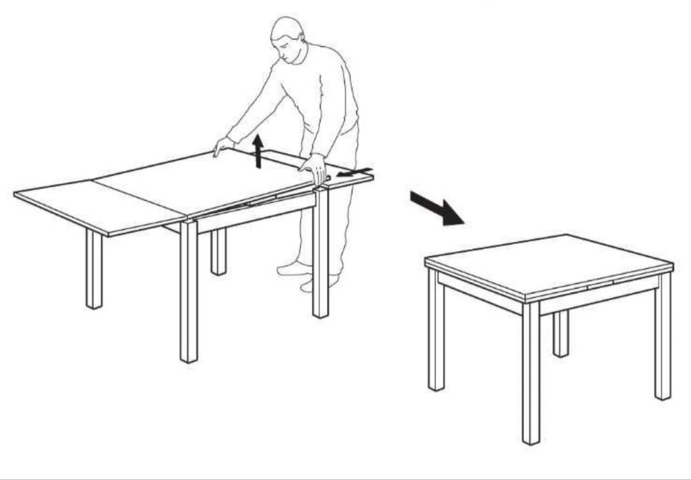 Mesa de jantar extensível ikea