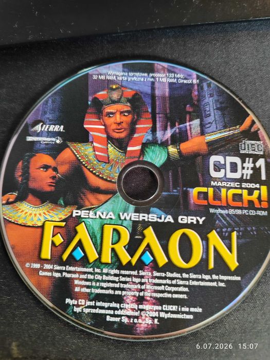 Faraon PC PL kultowa strategia stan igła