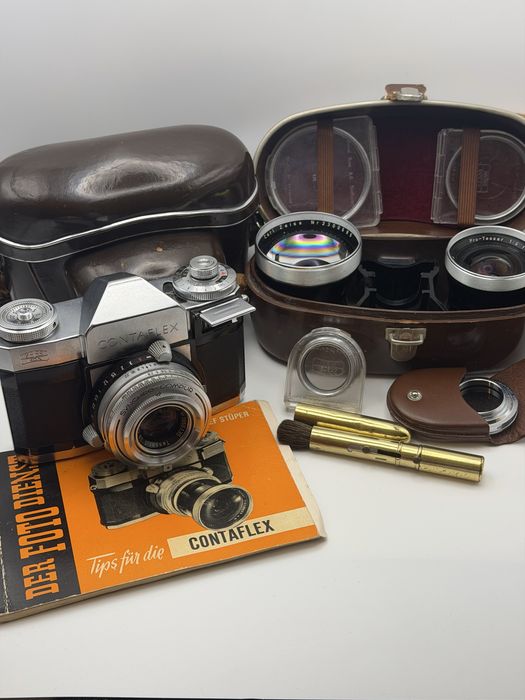 Zeiss Ikon Contaflex + Tessar 50mm + Pro-Tessar 35mm та 85mm (повний комплект).