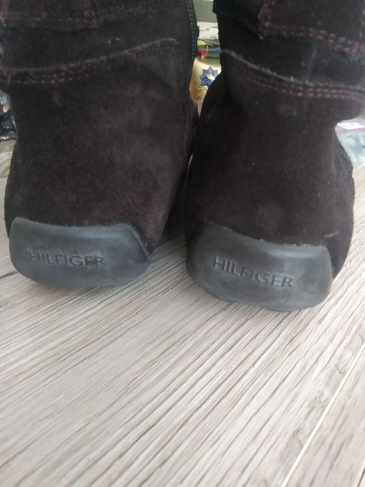 Kozaki damskie Tommy Hilfiger, skóra!