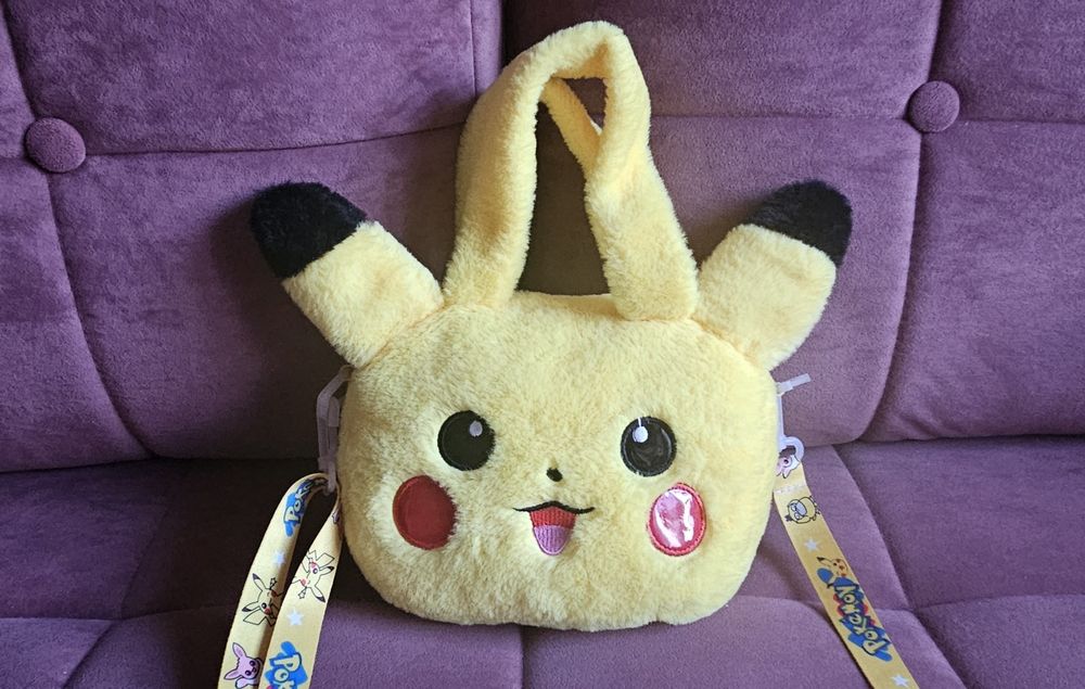 Pluszowa torebka na ramie Pokemon Pikatchu