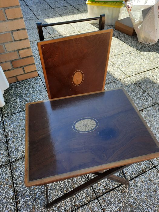 Set de 2 mesas dobráveis