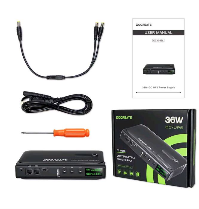 В наявності UPS DOCREATE DC1036L 36 W для роутера