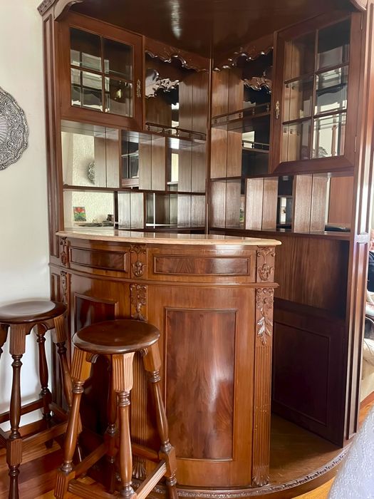 Bar de canto para sala