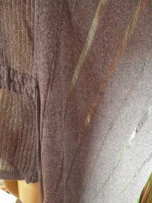 Marks&Spencer dzianinowy ażurowy sweterek NARZUTKA