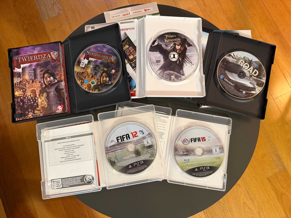 Gry komputerowe na PC DVD oraz PS3, używane.