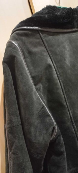 Kożuszek marki C&A z naturalnej skóry zamszowej (ircha)OBNIŻKA CENY