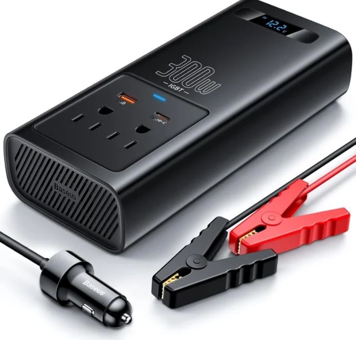 Инвертор Baseus 300W  110v