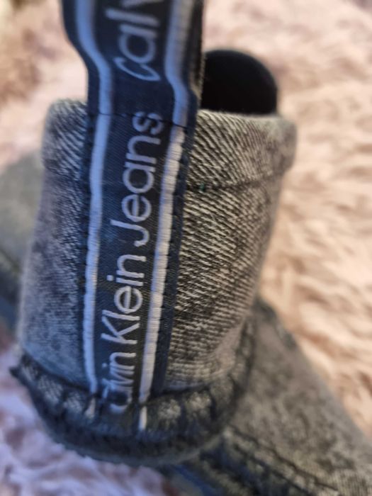 Calvin Klein Jeans espadryle  , szary jeans  rozm. 45  ,  28,5 - 29 cm