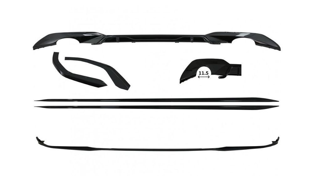 Conjunto Bmw Série 3 G20 G21 (2018 a 2022) Spoiler, Laminas e Difusor