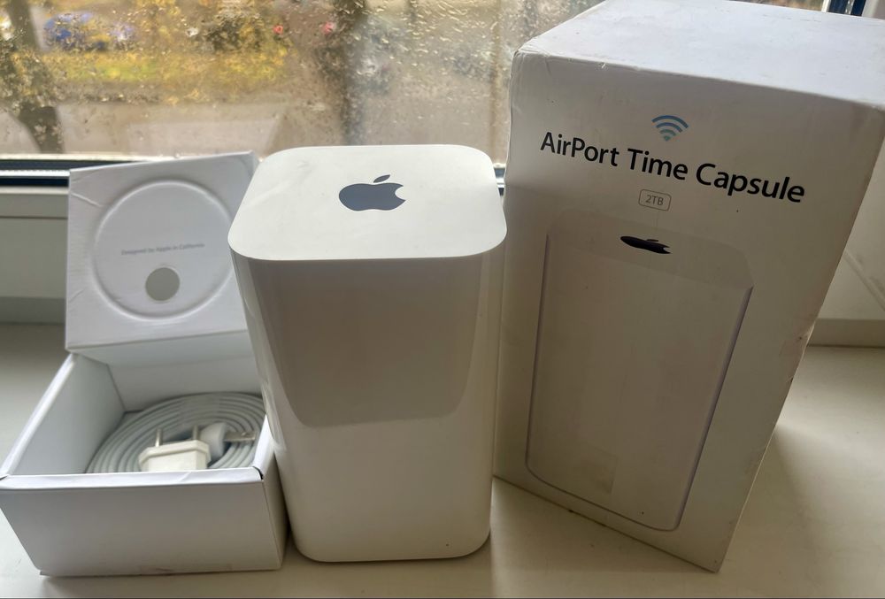 Apple AirPort Time Capsule 2TB • Гігабітний Wi-Fi Роутер + NAS Сховище
