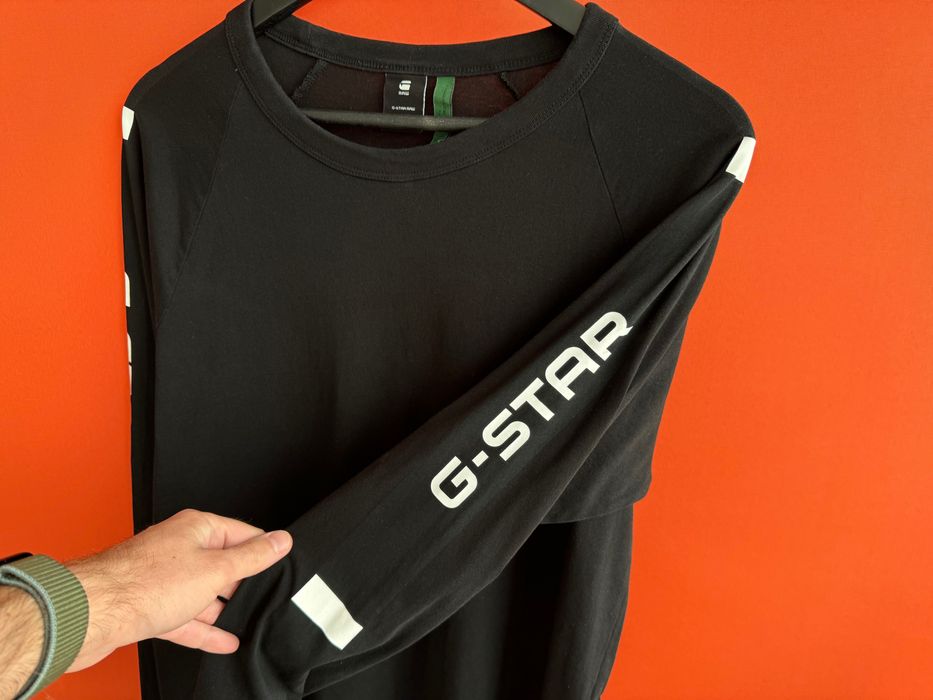 G-STAR RAW Оригінал чоловіча кофта футболка з довгим рукавом лонгслів розмір M