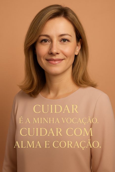 Cuidar é a minha vocação, com alma e coração.