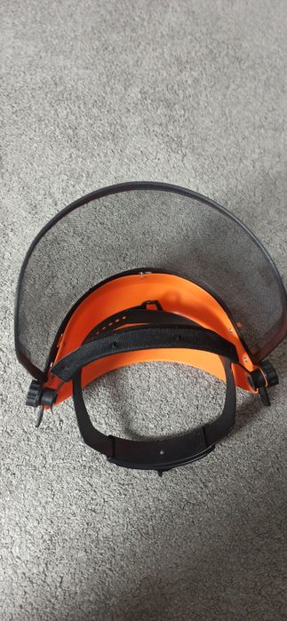 Kask przyłbica ochronna PCV z siateczką