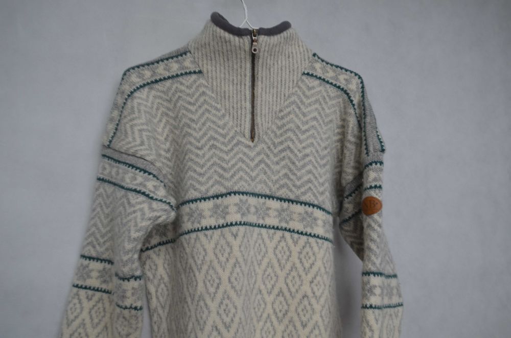 sweter norweski NB 100% wełna owcza