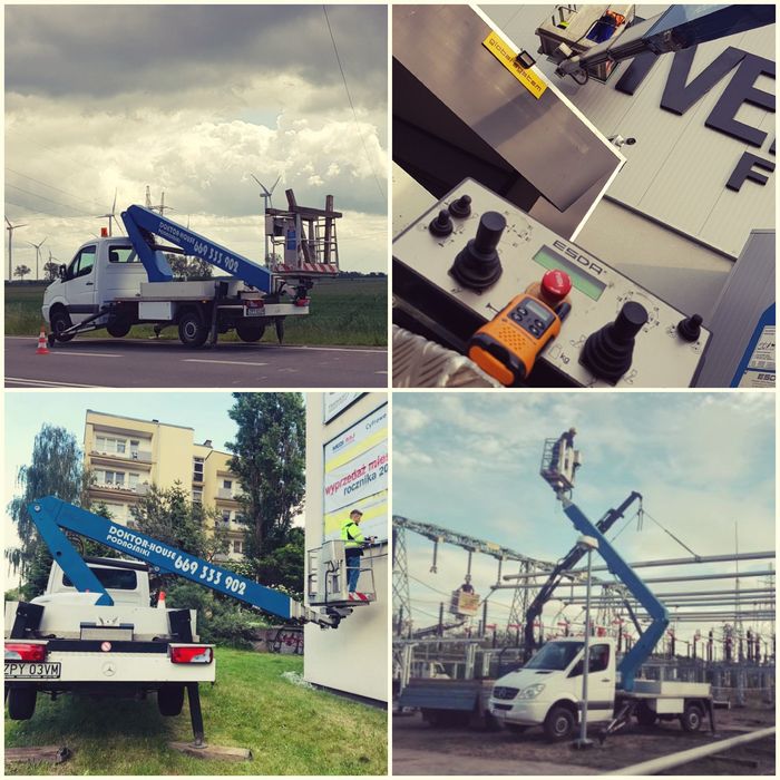 Podnośniki koszowe do 32 m wynajem podnośników koszowych, podnośnik