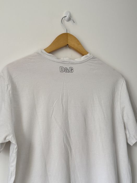 Biały T-shirt D&G Dolce & Gabbana Underwear
