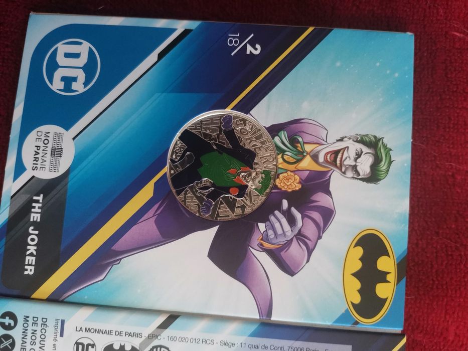 Moedas de 10€ prata - coleção DC Comics