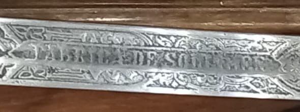 Sabre de Oficial de Cavalaria Portuguesa "FABRICA DE SOLINGEN" - "ANNO 1903" - Armas Reais
