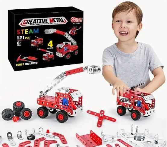 Kreatywne zestawy rozwojowe, klocki konstrukcyjne 4 modele