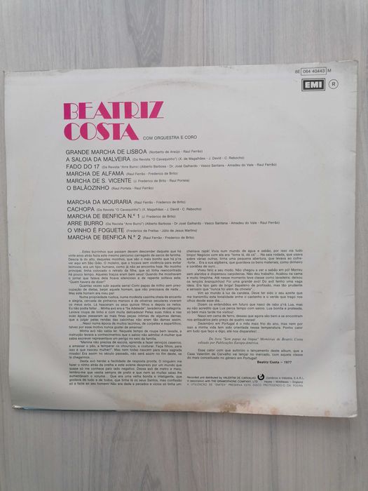 Disco Vinil Beatriz Costa 1977